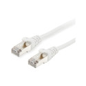 Equip patch cable Cat6 S/FTP 2xRJ45 50.00m white LSZH polybag