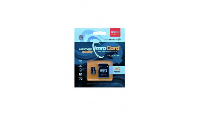 MicroSDXC 128GB Imro+ adp10C UHS-3 mälukaart