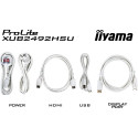 61cm/24" (1920x1080) Iiyama ProLite XUB2492HSU-W6 16:9 FHD IPS 100Hz 0,4ms HDMI DP pööratav kõlar va