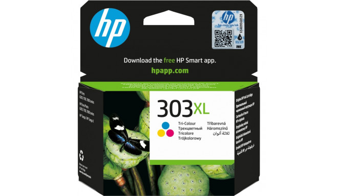 HP Ink 303XL T6N03AE värviline (tsüaan/magenta/kollane)