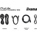 68,5cm/27" (2560x1440) Iiyama ProLite XUB2792QSU-B6 16:9 WQHD IPS 100Hz 0,4ms HDMI DP USB pööratav k