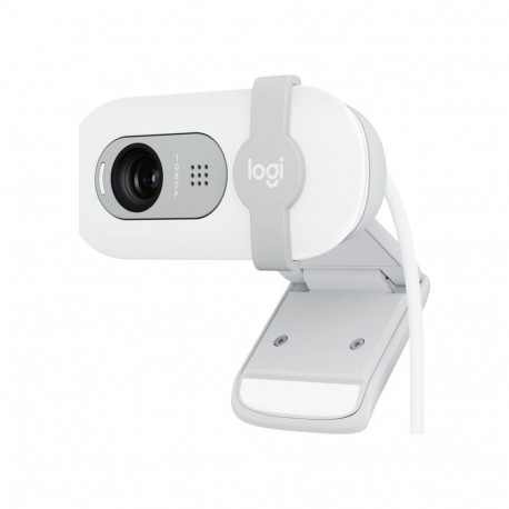 Logitech Brio 100 Full HD Webcam, 2 MP, FHD 1080p, 58°, USB, Off-White