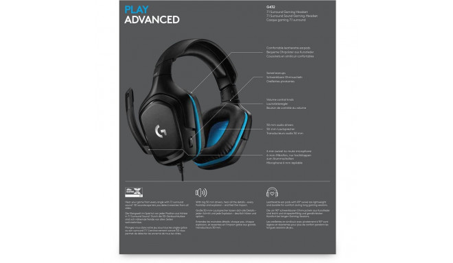 Logitech G432 mänguri kõrvaklapid