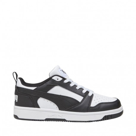 Puma lastejalatsid Rebound V6 Lo Mid 393833 01 38, valge-must