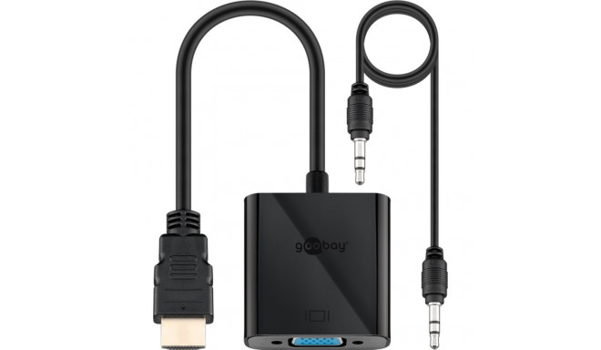 HDMI A to VGA Adapter + Audio