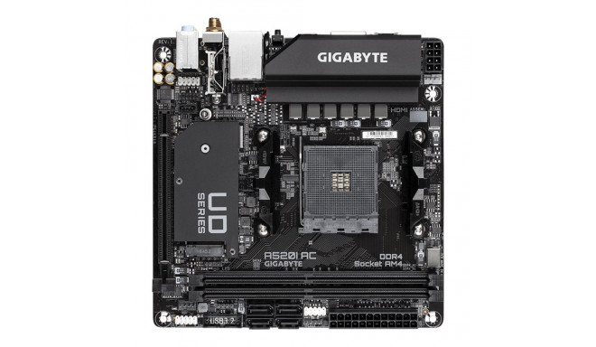 GIGABYTE A520I AC Socket AM4 AMD A520 DDR4 micro ITX emaplaat