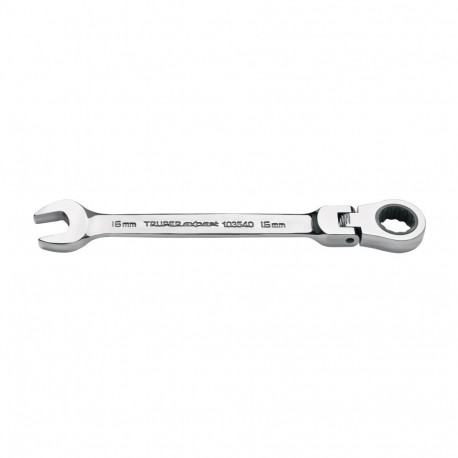 Truper ratcheting combination wrench with flex head 16mm