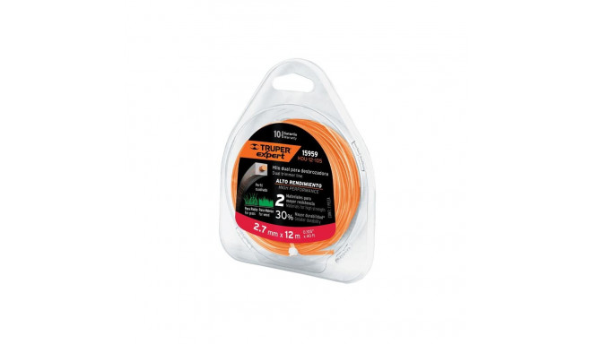 Reinforced square trimmer line 2.7mm/12m Truper®