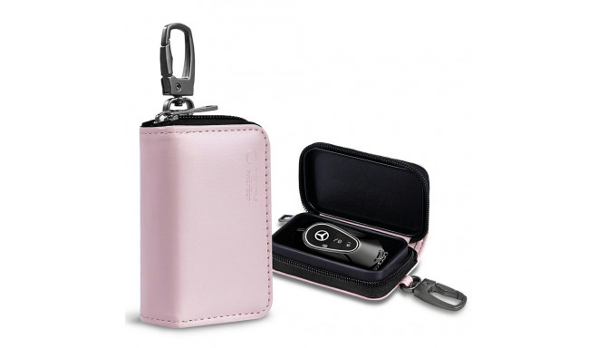 KLATKA FARADAYA TECH-PROTECT KLR300 POUCH KEYLESS RFID SIGNAL BLOCKER CASE PINK
