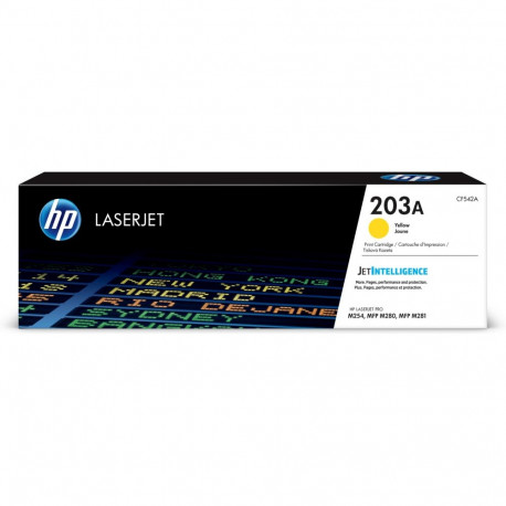 HP toner CF542A 203A 1300pg LaserJet Pro M254 MFP M280/M281, yellow