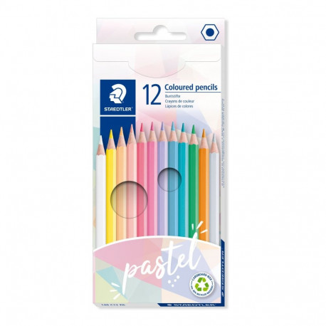 Värvipliiatsid STAEDTLER 146 pastelsed toonid 12 värvi