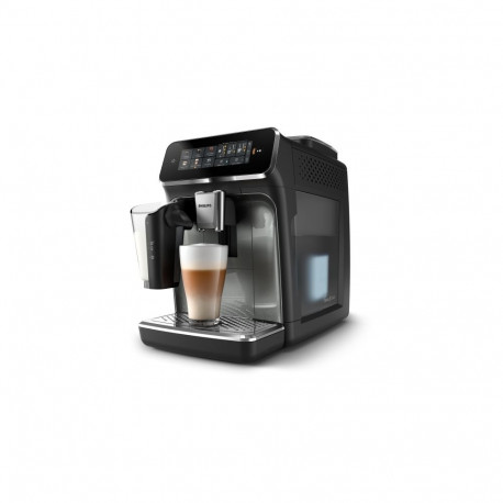 Philips LatteGo 3300 Series EP3349/70 Coffee Machine, Black/Silver