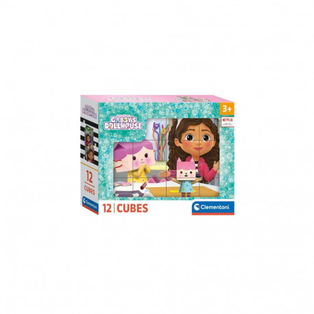 Clementoni pusle Gabby's Dollhouse kuubik 12 tk