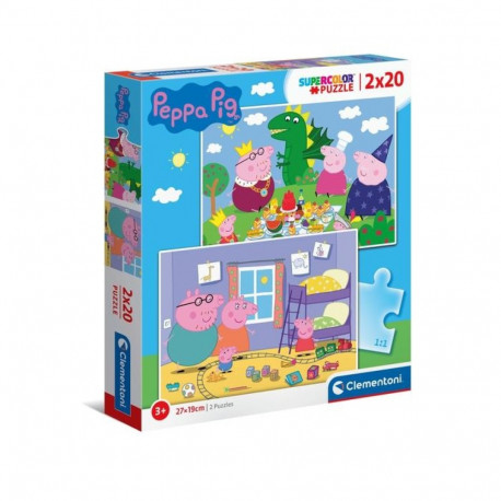 Pusle Põrsas Peppa Clementoni 2 x 20 tk