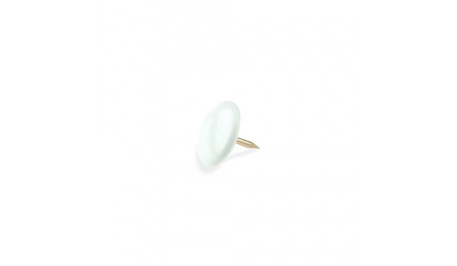 THUMB TACKS 12 PLASTIC WHITE/ 150PCS