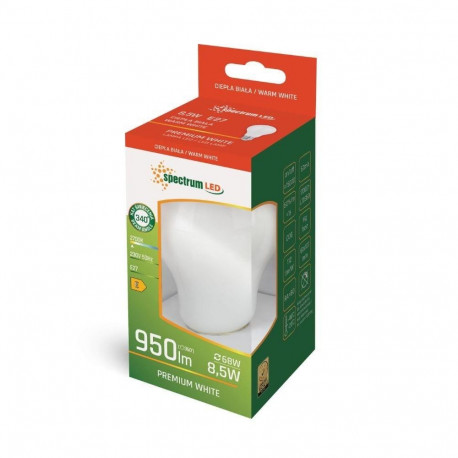 LED pirn A60 8.5W E27 830 950lm matt