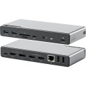 Alogic 14-in-1 USB-C PD DV4 nelja ekraaniga dokkimisjaam space gr