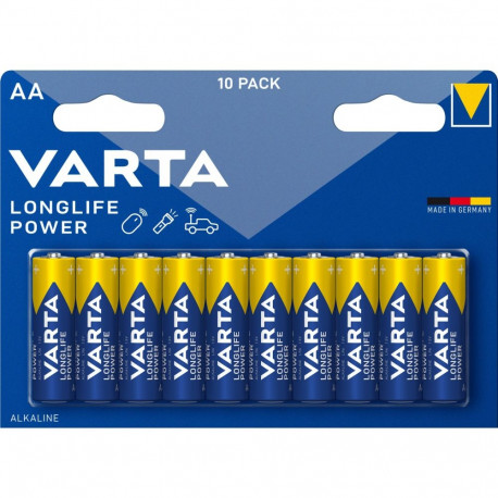 1x10 Varta Longlife Power Mignon AA LR06 patarei