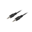 MINIJACK 3.5MM M/M 3 PIN CABLE 1.2M BLACK NATEC EXTREME MEDIA (BLISTER)