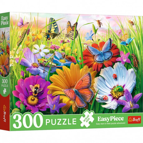 TREFL Puzzle EasyPiece Insects in the Meadow, 300 pcs