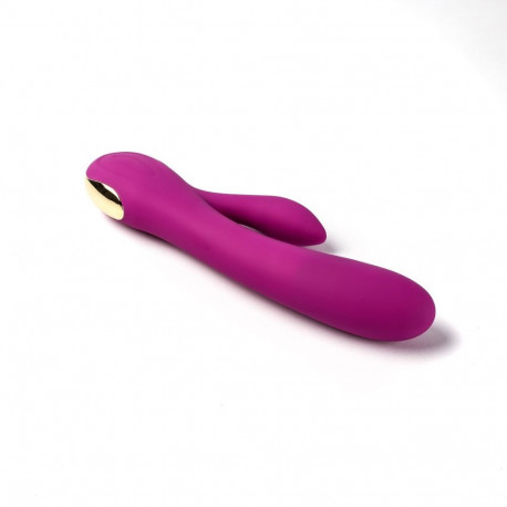 Vibraator silikoonist jänes-tüüpi USB-ga laetav, roosa