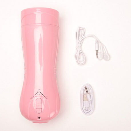 Masturbaator vibratsiooniga vagiina cyberskin USB-laetav, roosa