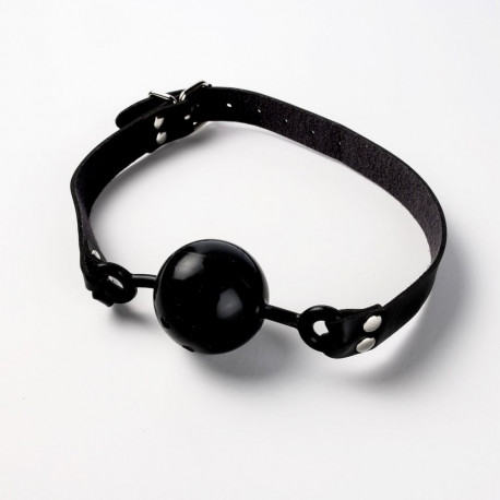 Knebel Silikonowy Do Ust Z Kulką Czarny