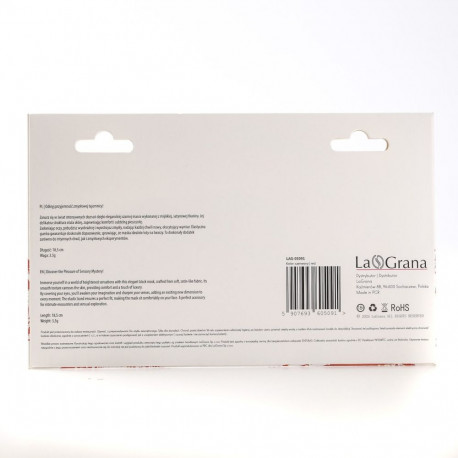 Maska Na Oczy Satynowa Czerwona