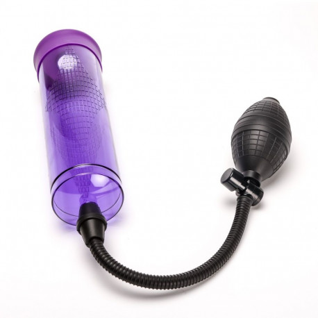 Pompka Próżniowa Do Powiększania Penisa Z Gruszką Duża Fioletowa