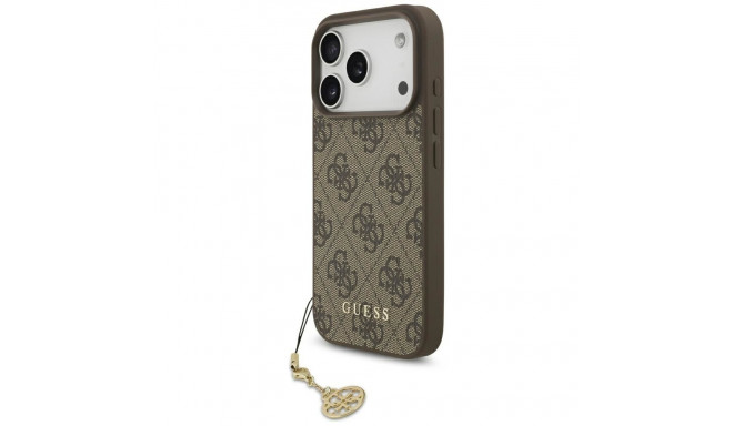 Guess 4G Charms Collection MagSafe case for iPhone 17 Pro - brown