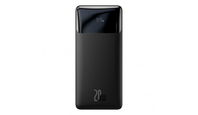 Baseus Bipow Fast Charging Power Bank 10000mAh 20W Black (Overseas Edition) + USB-A - Micro USB 0.25