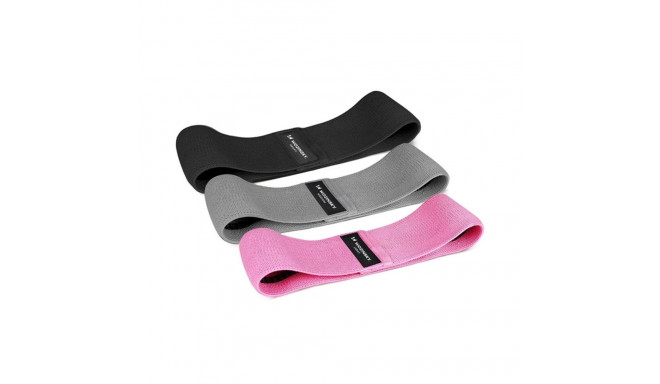 Wozinsky 3x Fabric Resistance Mini Band Set for Yoga, Fitness, CrossFit Exercises (WFB-01)