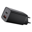 Baseus GaN2 Lite fast charger 65W USB / USB Type C Quick Charge 3.0 Power Delivery (gallium nitride)