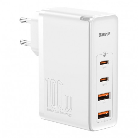 Baseus GaN2 Pro fast charger 100W USB / USB Type C Quick Charge 4+ Power Delivery white (CCGAN2P-L02