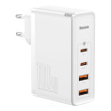 Baseus GaN2 Pro fast charger 100W USB / USB Type C Quick Charge 4+ Power Delivery white (CCGAN2P-L02 Baseus GaN2 Pro fast charger 100W USB / USB Type C Quick Charge 4+ Power Delivery white (CCGAN2P-L02