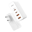 Baseus GaN2 Pro fast charger 100W USB / USB Type C Quick Charge 4+ Power Delivery white (CCGAN2P-L02 Baseus GaN2 Pro fast charger 100W USB / USB Type C Quick Charge 4+ Power Delivery white (CCGAN2P-L02