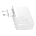 Baseus GaN2 Pro fast charger 100W USB / USB Type C Quick Charge 4+ Power Delivery white (CCGAN2P-L02 Baseus GaN2 Pro fast charger 100W USB / USB Type C Quick Charge 4+ Power Delivery white (CCGAN2P-L02