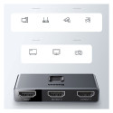 Baseus bidirectional switch splitter switcher HDMI - 2x HDMI 4K / 30 Hz gray (CAHUB-BC0G)