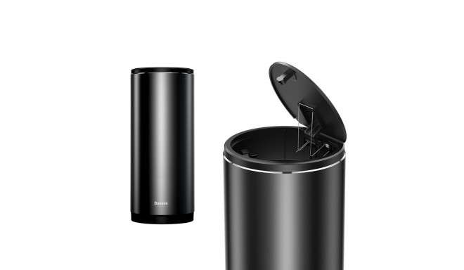 Baseus Mini Car Waste Bin with Lid Black (CRLJT-01)