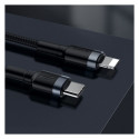 Baseus CATLKLF-G1 Lightning - USB-C PD QC cable 18W 480Mb/s 1m - black and gray