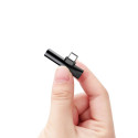 Baseus Audio Converter L41 adapter from USB-C to USB-C port + 3.5 mm headphone jack black (CATL41-01
