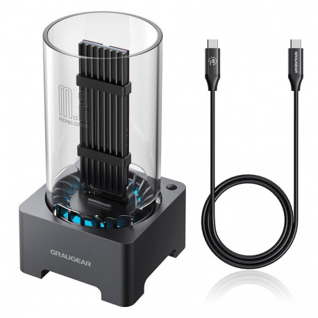GRAUGEAR G-M2DK-U4-40G hall salvestusketta dokkimisjaam USB 3.2 Gen 2 (3.1 Gen 2) Type-C