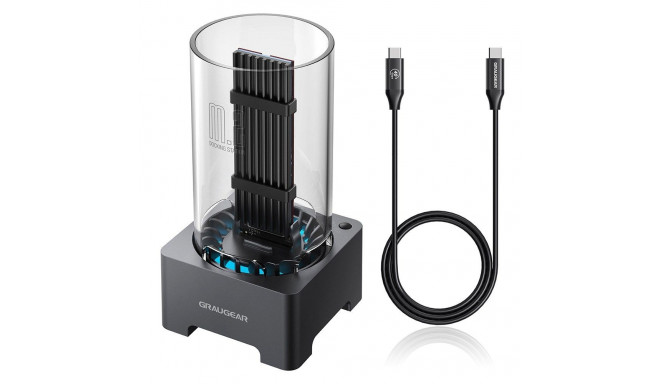 GRAUGEAR G-M2DK-U4-40G hall salvestusketta dokkimisjaam USB 3.2 Gen 2 (3.1 Gen 2) Type-C