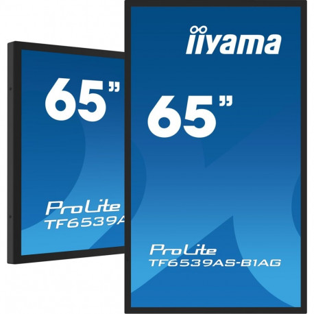 iiyama TF6539AS-B1AG Signage Display Kiosk design 163.8 cm (64.5") LED 435 cd/m² 4K Ultra HD Black T