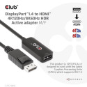 CLUB3D DisplayPort1.4 HDMI 4K120Hz/8K60Hz HDR aktiivne adapter M/F