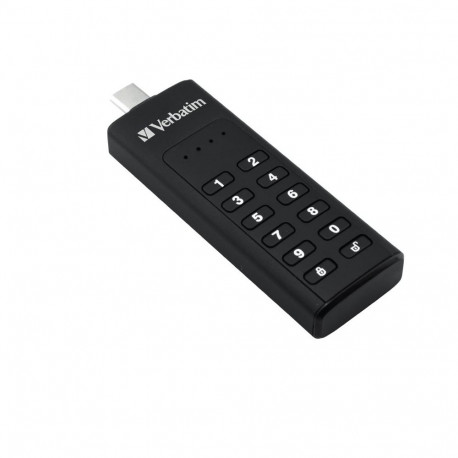 Verbatim USB 3.0 mälupulk klahvistikuga ja andmete krüpteerimisega 128GB, must