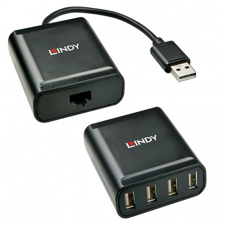 Lindy 60m 4-portiline USB 2.0 Cat.6 pikendus
