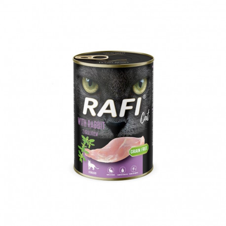 RAFI Cat Adult with rabbit - wet cat food - 400g