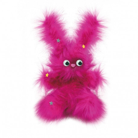 Zestaw kreatywny szalony fuzzy - puszysty skaczący króliczek