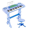 elektrooniline laste klaver mikrofoniga 37 klahvi sinine